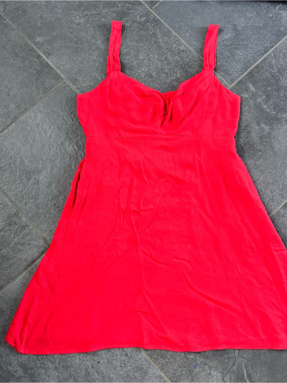 Old Navy Women’s Bright Red Sleeveless Sundress Size S smocked A-line